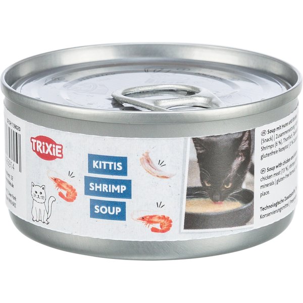 Pack económico Trixie Kittis Soup 8x80g - Frango e camarão