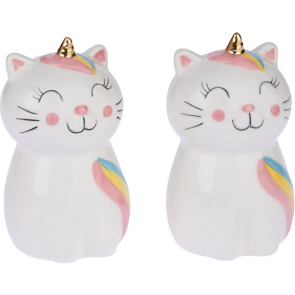 TIAKI peper- en zoutstel "Unicorn" set van 2 katten