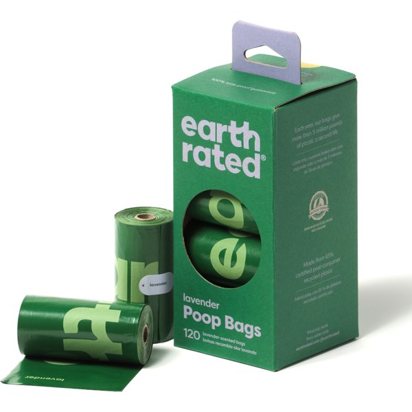 Earth Rated 8 Rolls Hondenpoepzakje Lavendel Hond