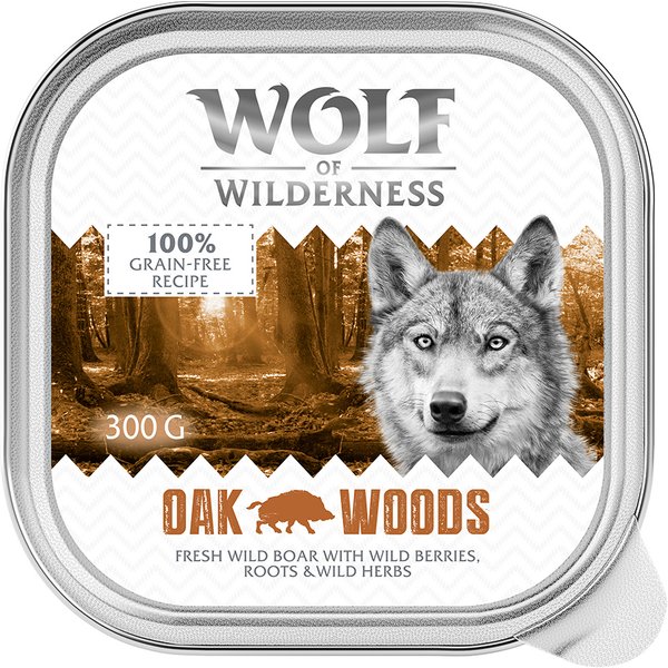 6x300g Adult Oak Woods - Wild Zwijn Wolf of Wilderness Hondenvoer