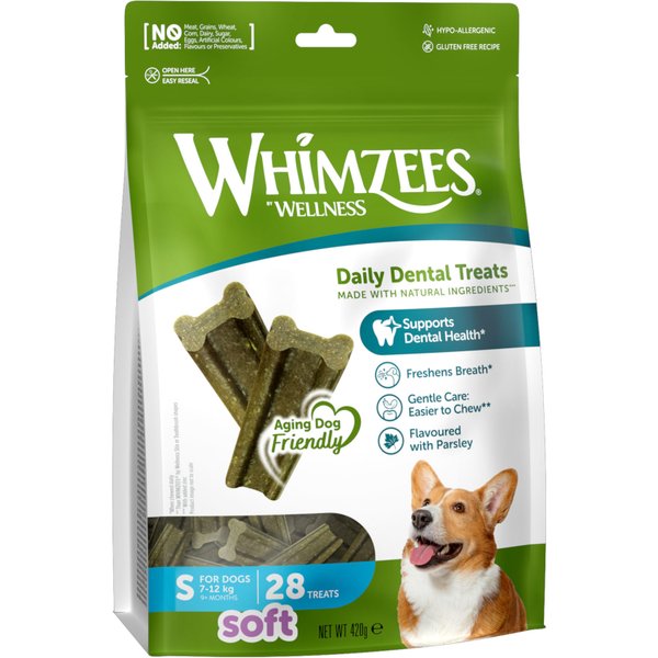 Voordeelpakket: 2x 28 stuks Whimzees by Wellness Soft Snacks Gr. S voor kleine honden