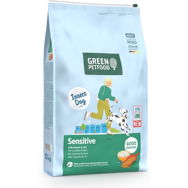 Green Petfood Sensitive met insecten & Rijst - Dubbelpak: 2 x 10 kg