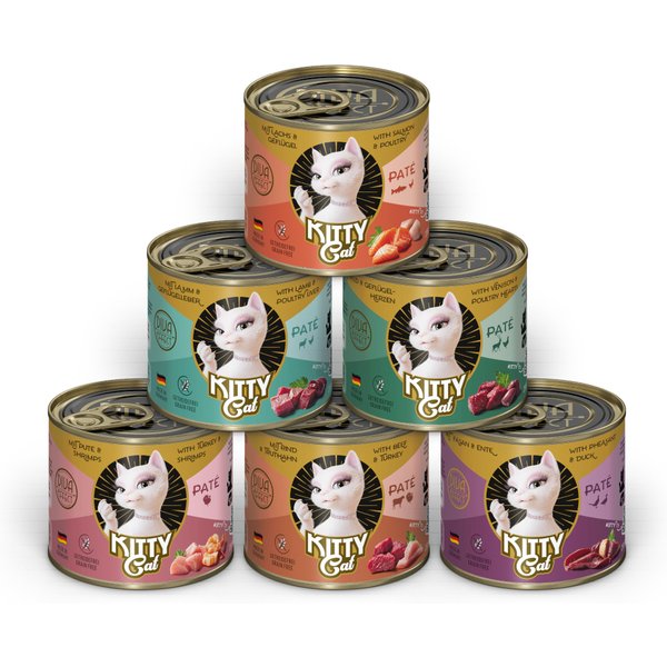 Kitty Cat Adult Paté 24 x 200 g - Pack Ahorro - Pack mixto II (6 variedades)