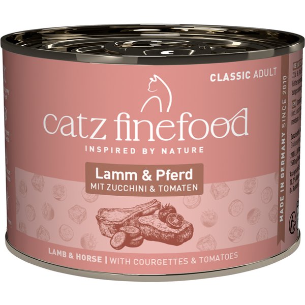 catz finefood 12 x 200 g - Pack ahorro - Cordero y caballo