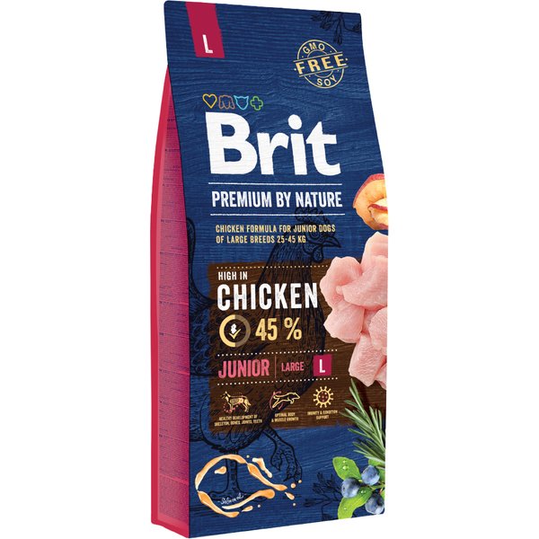 2x15g Brit Premium by Nature Junior L droogvoer voor honden