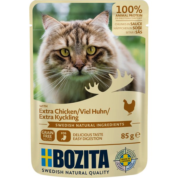 24x85g Chicken Economy Pack Bozita Morsels in Sauce Pouch Hondenvoer