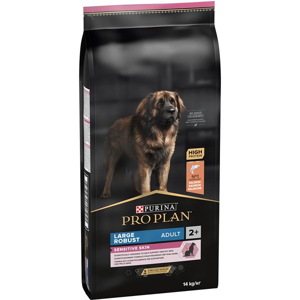 Pack Ahorro: PURINA PRO PLAN 2 x 10/12/14 kg - Large Robust Adult OptiDerma salmón (2 x 14 kg)