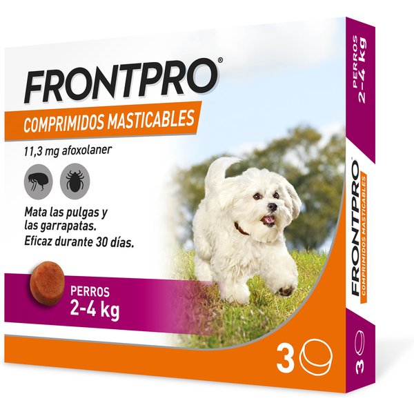 Frontpro pastillas antiparasitarias para perros de 2 a 4 kg - 2 x 3 comprimidos