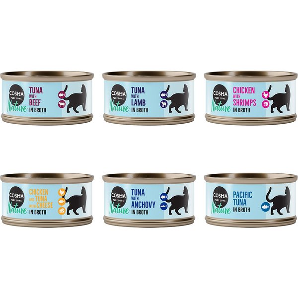 Cosma Nature 6 x 70 g - Pack misto II: (6 variedades)
