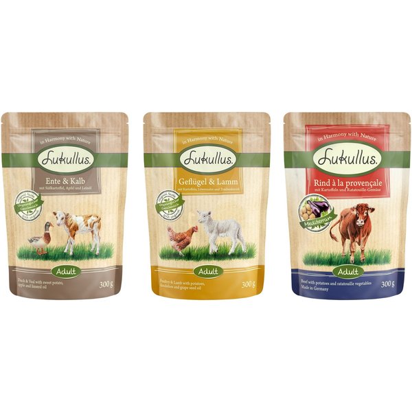 6x300g Natuurvoeding Graanvrij Lukullus Hondenvoer