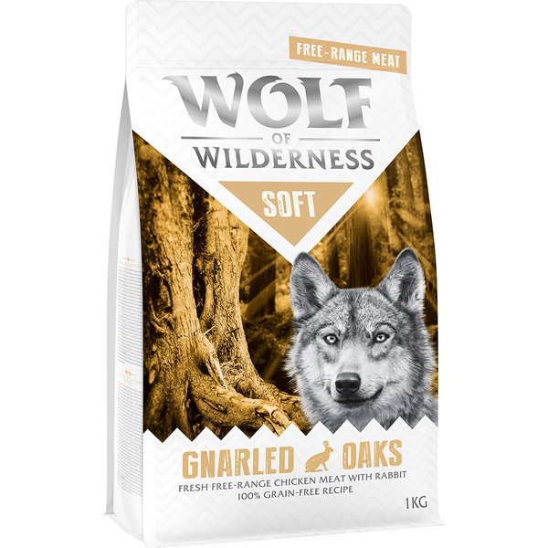 Wolf of Wilderness "Soft - Gnarled Oaks" - Scharrelkip & Konijn Hondenvoer - 1 kg