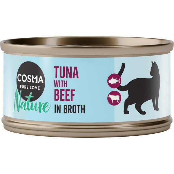 Cosma Nature 6 x 70 g - Atum com vaca