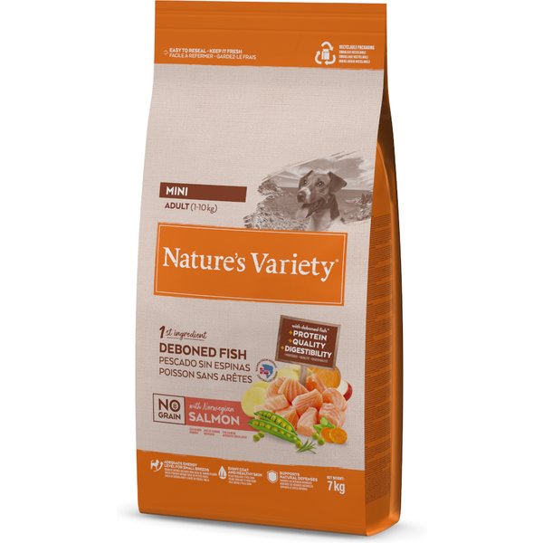 Nature's Variety No Grain Mini Adult Zalm - 7 kg