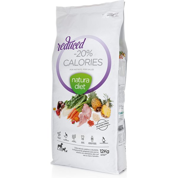 Natura Diet Reduced - 20 % de calorías con pavo pienso para perros - 12 kg