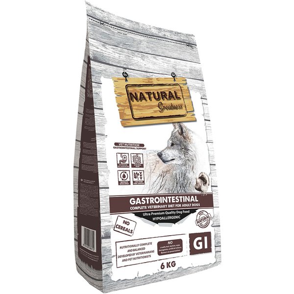 2x6kg Natural Greatness Diet Vet Gastrointestinal Hondenvoer droog