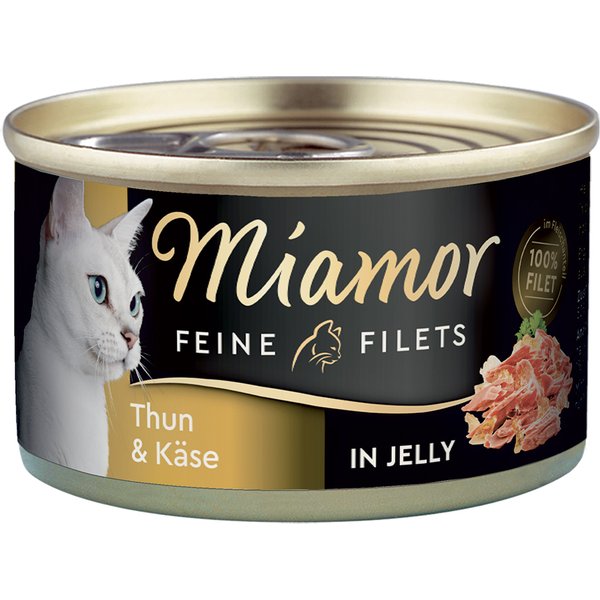 Miamor Feine Filets 6 x 100 g - Atum e queijo em gelatina