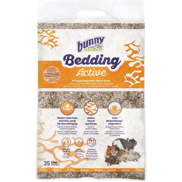 2x35l Bunny Bedding Active Natuurlijke Bodembedekking Knaagdierkooi