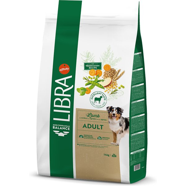 Libra Adult Lam voor Honden - 2 x 14 kg