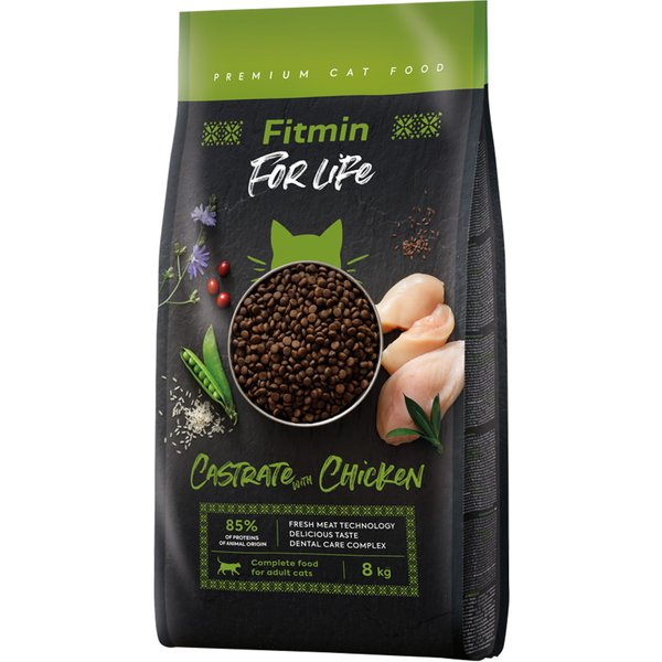 Fitmin cat For Life Castrate con pollo - 8 kg