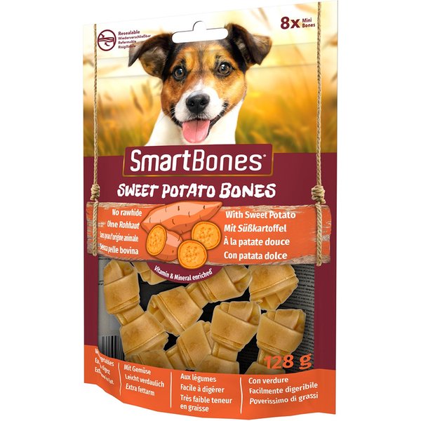 SmartBones ossos de batata-doce para cães pequenos - Pack económico: 3 x 8 uds.
