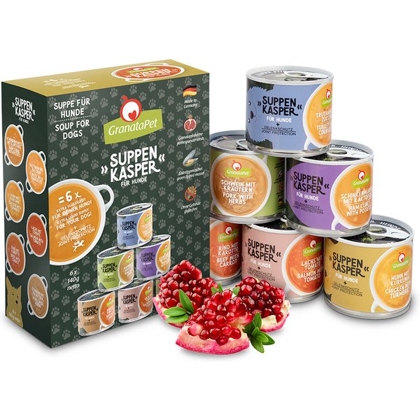 12x140g Granatapet Soep Puppy Smulpakket Hondenvoer Nat