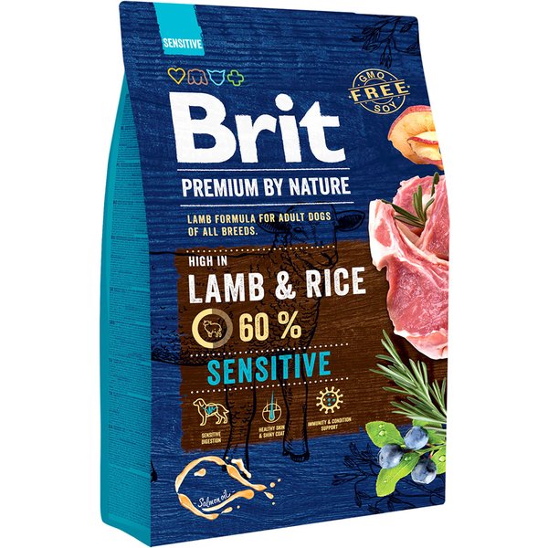 2x3kg Brit Premium by Nature Sensitive Lam & Rijst droog hondenvoer