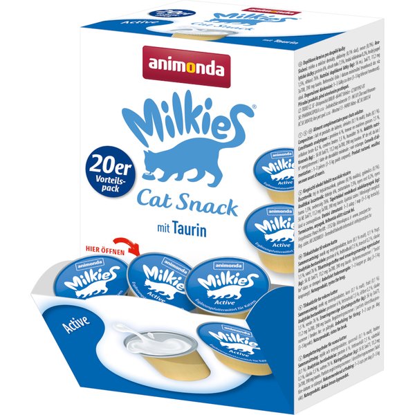 20x15g Active Multipack animonda Milkies kattensnacks