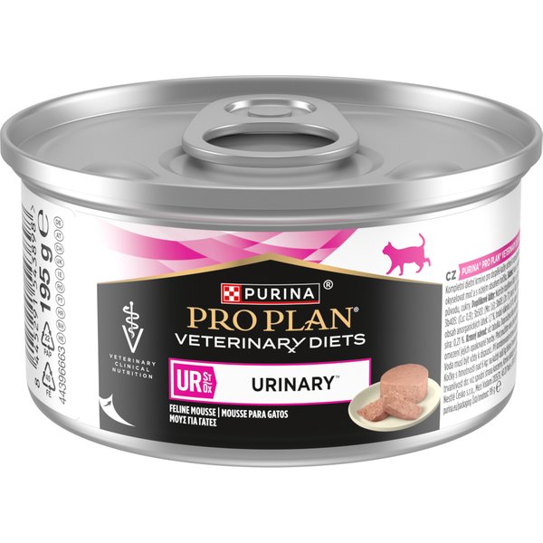 PURINA PRO PLAN Veterinary Diets Feline UR ST/OX - Mousse urinario - 24 x 195 g