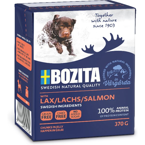 Bozita Hapjes in Gelei 24 x 370 g Hondenvoer - Zalm