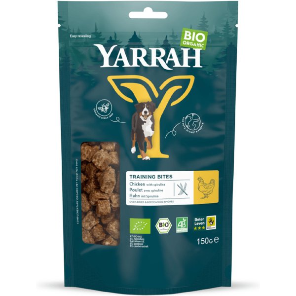 150g Yarrah Bio oven-gedroogde trainingssnacks hondensnacks