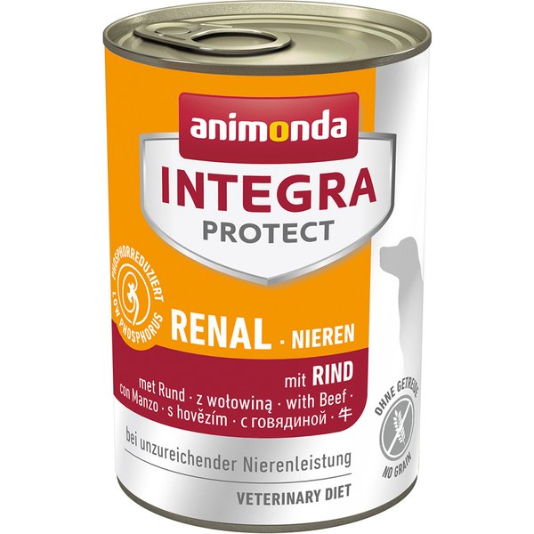 Animonda Integra Protect Renal em latas - Vaca (6 x 400 g)