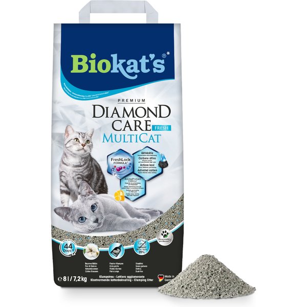 8l Diamond Care MultiCat Fresh - Biokat's Kattenbakvulling