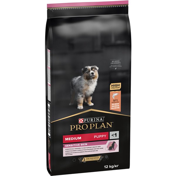 Pack Ahorro: PURINA PRO PLAN 2 x 10/12/14 kg - Medium Puppy Sensitive OptiDerma salmón (2 x 12 kg)