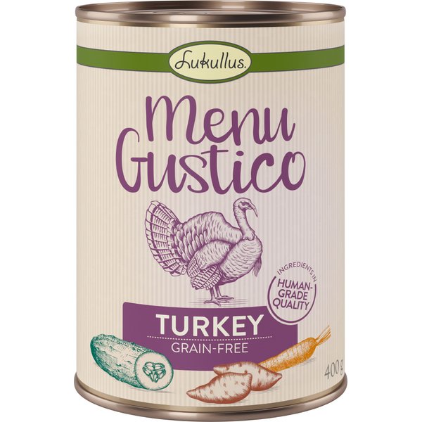 Lukullus Menu Gustico com peru - 6 x 400 g