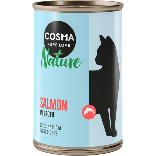 6x140g Zalm Cosma Nature Kattenvoer