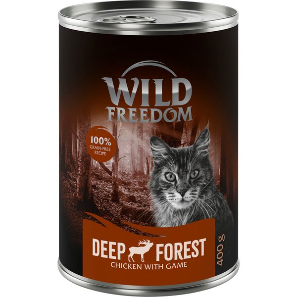 6x400g Adult Deep Forest Wild & Kip Wild Freedom Kattenvoer
