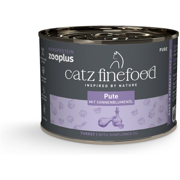 catz finefood Monoproteína zooplus 6 x 200 g - Pavo