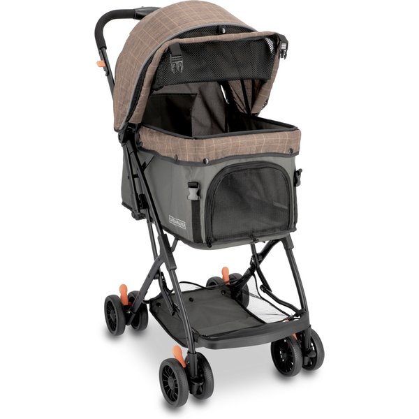Cochecito para mascotas HAFENBANDE Buggy Sailor - marrón claro / gris