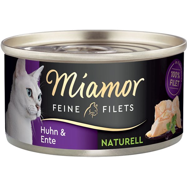 Miamor Feine Filets Naturelle 12 x 80 g - Frango e pato