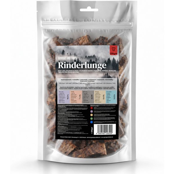 3x200g George & Bobs runderlong hondensnacks