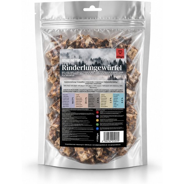 200g George & Bobs Runderlongblokjes Hondensnacks