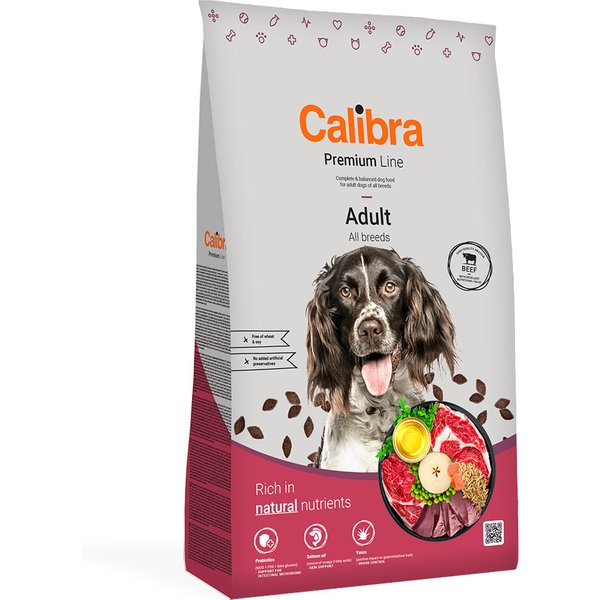 12kg Calibra Dog Premium Line Adult Rundvlees Hondenvoer Droog