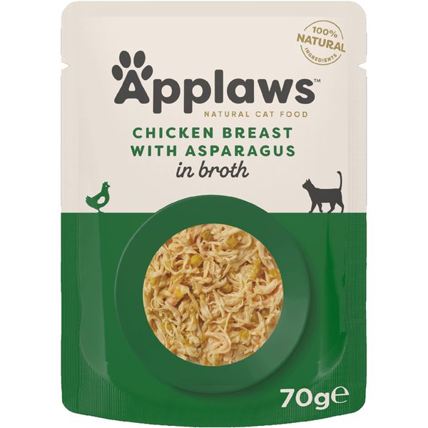 12x70g Applaws Kip met Asperges Voordeelpakket Kattenvoer