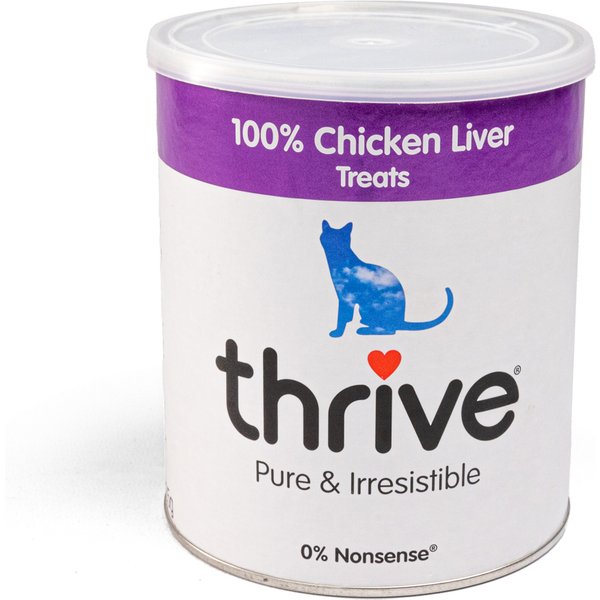 135g Thrive! Gevriesdroogde kippenlever kattensnacks in de Maxi Tube