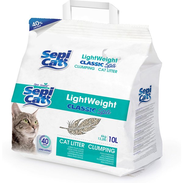 Sepicat LightWeight Classic Spa areia aglomerante para gatos - 10 l