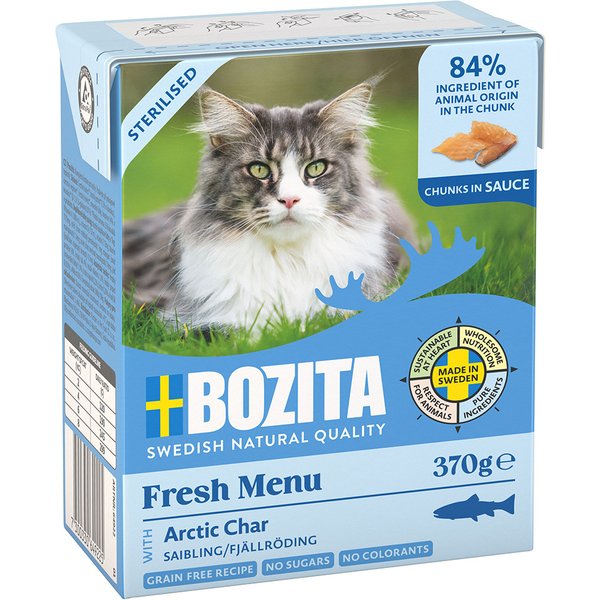 Bozita Tetra pedaços em molho 6 x 370 g - Sterilised com truta salmonada