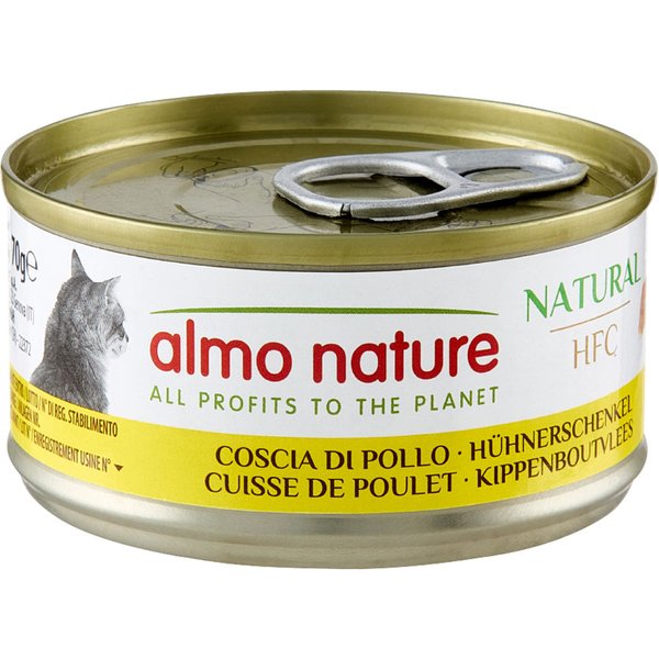 Almo Nature 6 x 70 g comida húmida para gatos - Coxa de frango