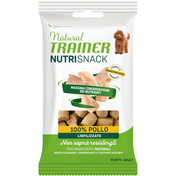 Voordeelpakket: 20x20g Natural Trainer Nutri Snack gevriesdroogde hapjes Puppy & Volwassen kip hondensnacks
