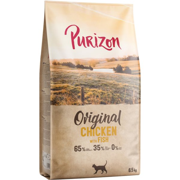 Voordeelpakket: 2x6,5 kg Purizon Cat Kip & Vis - Daily 65% NIEUW droog kattenvoer