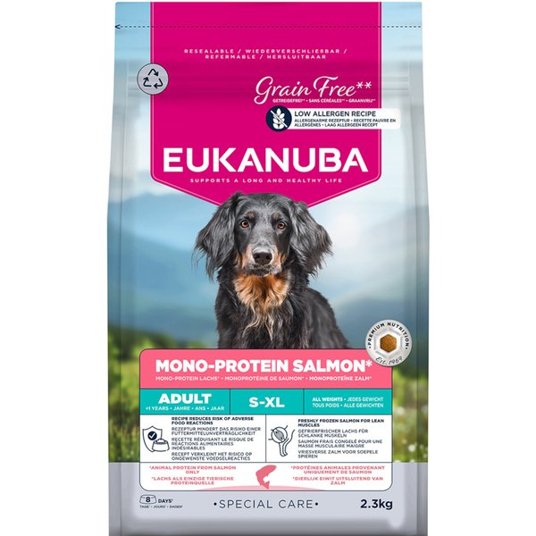 Eukanuba Special Care Mono-Protein Adult com salmão - 2,3 kg